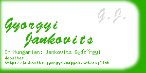 gyorgyi jankovits business card